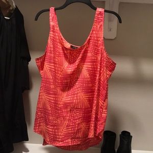 Pink and Coral Blouse Tank